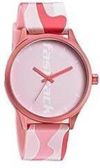 Unisex 41.2 x 47.6 x 8.6 mm Topicals 2.0 Pink Dial Silicone Analog Watch