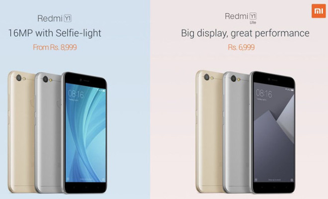 redmi Y and redmi Y1 lite launched