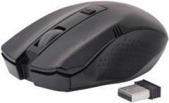 Adnet 2.4Ghz With Nano Receiver Black Wireless Optical Mouse (USB)