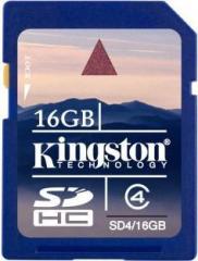 Kingston 16 GB SDHC Class 4 20 MB/s Memory Card