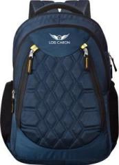 Lois Caron LCB 018 BLUE COLOR LAPTOP BACKPACK WITH RAINCOVER HI STORAGE 35 L Laptop Backpack
