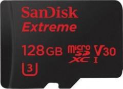 SanDisk 128GB Extreme microSDXC, U3, C10, V30, UHS 1, 160MB/s R, 90MB/s W,  A2 Card for 4K Video Rec on Smartphones, Action Cams & Drones, SDSQXA1 -  Buy SanDisk 128GB Extreme microSDXC