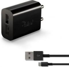 Syska WC 2.4AD BK Super Fast Charger Mobile Charger (Cable Included)