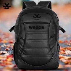 Wrogn EXTRA LARGE 38 L HIGH QUALITY LEATHER EXPANDABLE LAPTOP BACKPACK WITH RAIN COVER 38 L Laptop Backpack