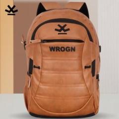 Wrogn LARGE 38 L PREMIUM QUALITY LEATHERITE EXPANDABLE LAPTOP BACKPACK FOR MEN & WOMEN 38 L Laptop Backpack