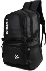 Wrogn Unique Bag with rain cover Office/School/College/Business/REXINE/1500/BLACK 36L 36 L Laptop Backpack