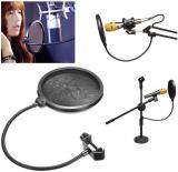 New Double Layer Studio Microphone Pop Filter Professional Recording Mic Windscreen Mask Shield Cover