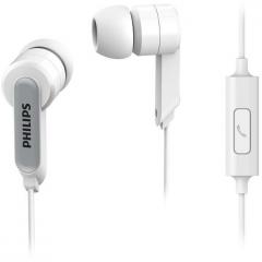Philips in Ear Headphone Headset With Mic SHE1405/94 White