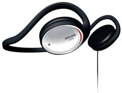 Philips SHS3910/98 MP3 Balanced Sound Neckband Wired Headphones Without Mic Black