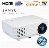 SAMYU Mini LED LCD Video Projector Multimedia Perfect for Home Theater Cinema Entertainment Movie Gaming LCD Projector 1920x1080 Pixels