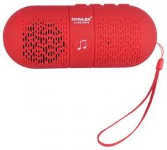 Sonilex SL BS104FM USD/ SD Player Call Attending Option Bluetooth Speaker Red
