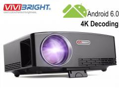 Vivibright Gp80UP Android Bluetooth Wifi LED Projector 1920x1080 Pixels