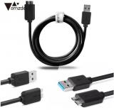 WowObjects High Speed USB 3.0 Male A to Micro B Fast Charger Sync Data External Hard Disk Drive Cable Data Cable Power Cable