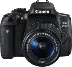 Canon EOS 750D Body with Single Lens: 18 55mm DSLR Camera