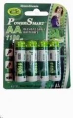 PowerSmart AA Battery PS 1100 Ni cd x4 cells mah rechargeble battery for camera, toys, remote etc Rechargeable Cd