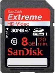 SanDisk Extreme 8 GB SDHC Class 10 30 MB/S Memory Card
