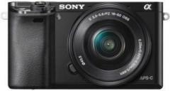 Sony ILCE 6000L/B IN5 Mirrorless Camera Body with Single Lens: 16 50mm Lens