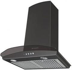 Faber Hood Tratto Plus Bk LTW 60 (Coffee Maker From Giftipedia) Wall Mounted Chimney (Black, 1000 m3/hr)