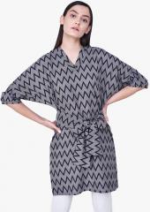 And Navy Blue Printed Tunic women