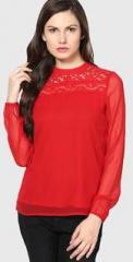 Harpa Red Embroidered Blouse women