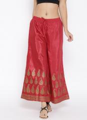 I See Fire Red High Waisted Wide Leg Trousers  Pink Boutique  Pink  Boutique UK