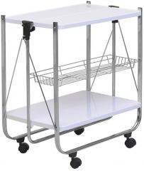 @Home Keev Folding Serving Cart in White colour