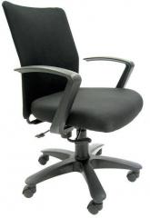Chromecraft Geneva Desktop Marina Office Ergonomic Chair in Black Colour