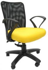 Chromecraft Rado Office Ergonomic Chair in Black & Yellow Colour