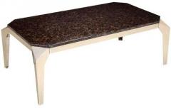 HomeTown Mirage Marble Center Table in Black Colour