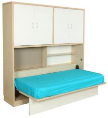 HomeTown Rhodes Space Saver Single Bed in Doughlas Pine & Wenge Colour
