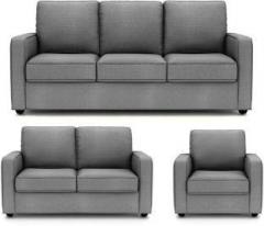 Primrose Eclipse Fabric 3 + 2 + 1 Silver Grey Sofa Set