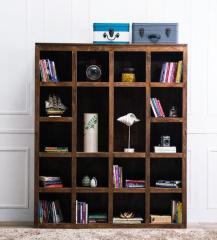 Woodsworth Andalusia Solid Wood Book Shelf in Provincial Teak Finish