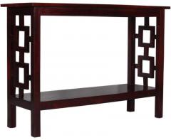 Woodsworth Barranquilla Solid Wood Console Table in Passion Mahogany Finish