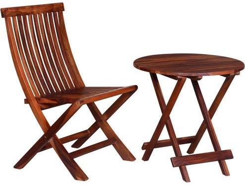 Woodsworth Fife Chair and Table Set in Provincial Teak Finish