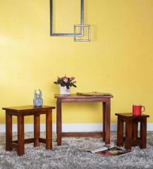 Woodsworth Oakville Set of Tables in Honey Oak Finish