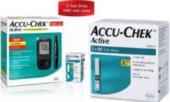 Accu Chek Active Meter With 110 Strips Glucometer