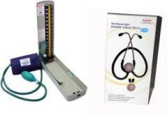 Diamond Mercury Deluxe Model BPMR120 with Original brand Stethoscope ST0002 Combo Kit Bp Monitor