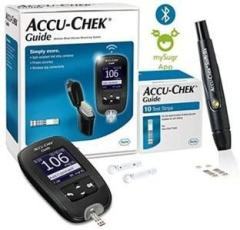 Glucocare Guide monitor with 10 strips Glucometer