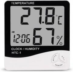 Htc 01 Multifunctional 5 in 1 Digital Temperature Humidity Meter / Calendar / Clock / Alarm Hygrometer Digital Thermometer