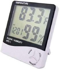 Htc I Htc 1 Digital Thermo/Hygrometer Humidity Tester with Clock large 2 line LCD display Thermometer