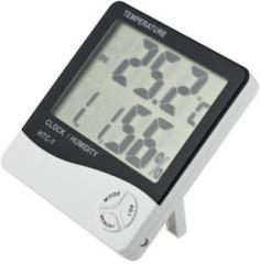 Shrih SH 5022 Alarm Clock With Digital LCD Temperature And Humidity Meter Thermometer
