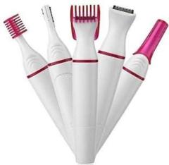 Sansham Bikini trimmer for Women || For Upper Lips, Facial, Eyebrows, Bikini Area Trimmer 60 min Runtime 5 Length Settings