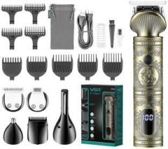Vgr V 106 Professional 6in1 Grooming Kit with LED Display Trimmer 180 min Runtime 16 Length Settings