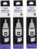 Ang Refill Ink for Use in Epson L380 Multi Function Printer Black 70 ML Pack of 3 Each Bottle Ink Black Ink Bottle