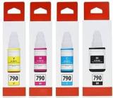 D tron GI 790 Ink for Canon PIXMA G1000, G2000, G3000, G4000, G2010, G3010 Black + Tri Color Combo Pack Ink Bottle