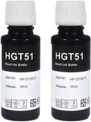Greenberri GT51 Compatible For Inktank 310, 315, 319, 410, 415, 419, GT5810, GT5820, GT5821 Black Twin Pack Ink Bottle