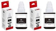 Inexg Ink GI 790 Ink Compatible Printer For G1010 G2000 G2002 G2010 2012 Pack of 2 Black Ink Bottle