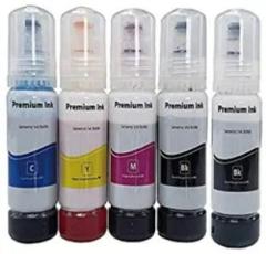 Ozerda Ink Refill Compatible for Ep 001 003 L3110, L3150, L3210, L3211, L3215, L4260, L5190 Black + Tri Color Combo Pack Ink Bottle