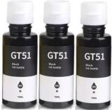Quink GT51 BLACK INK FOR HP Ink Tank GT5810 310 315 319 410 415 419 115 PRINTERS 3 Black Ink Bottle