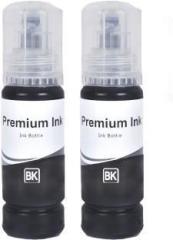 R C Print INK COMPATIBLE FOR EPSON PRINTER L3110, L3100, L3101, L3115, L3116, L3150, L3151, L3152 Black Twin Pack Ink Bottle